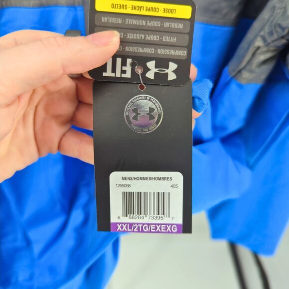 Under Armour 2XL Men’s Loose Fit Performance Windbreaker Jacket Athleisure NWT - Picture 9 of 12